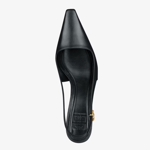 Givenchy G Cube slingback pumps in black leather - Picture 6 of 10